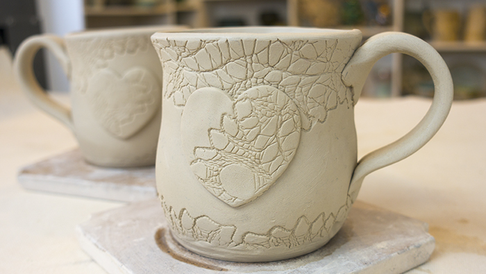 Hand built mug for your sweetie.