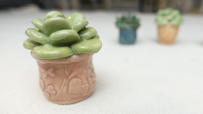 Handmade Mini Ceramic Succulents