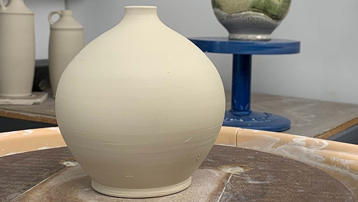 Thrown Bulb Vase