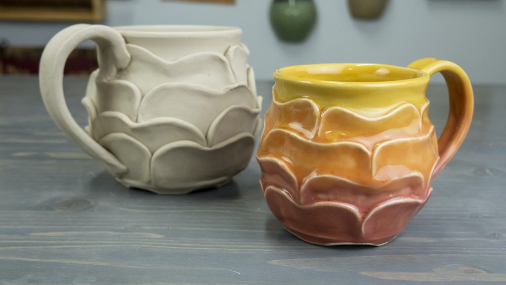 Thrown Petal Mug